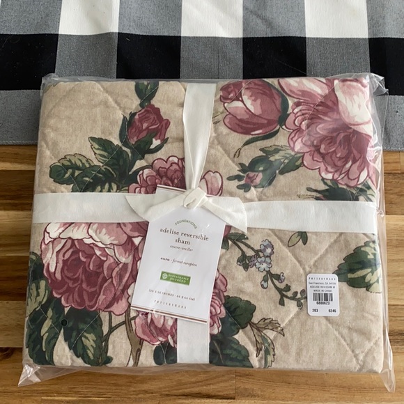 Pottery Barn Bedding Pottery Barn Nwt Adelise Reversible Sham Euro